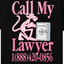 Market Pink Panther Call My Lawyer Tee - 'Black'