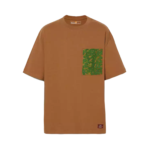 Timberland Embroidered Pocket Tee - 'Medium Brown'