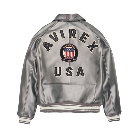 Avirex Icon Jacket - 'Metallic Silver'