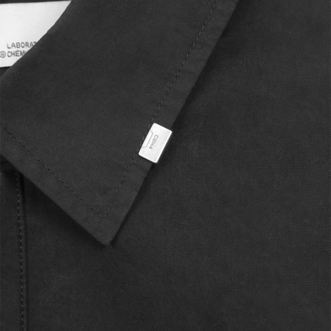 C2H4 Intervein Layered Short Sleeve Shirt - 'Black'