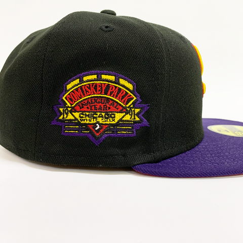 New Era 5950 Chicago White Sox Fitted Hat - 'Black/Purple'
