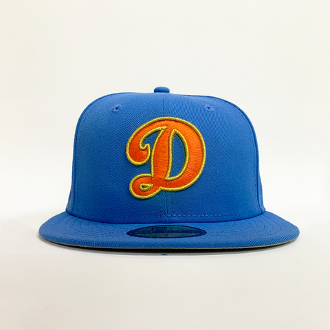 New Era 5950 Los Angeles Dodgers Fitted Hat - 'Blue Reef'