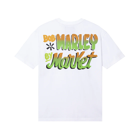 Market Bob Marley Soccer Tee - 'White'