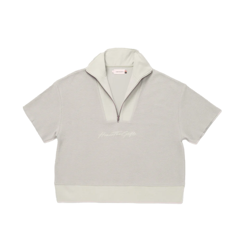 WMNS Honor The Gift French Terry 1/2 Zip Top - 'Bone'