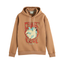 Scotch & Soda Relaxed Fit Artwork Hoodie - 'Camel'