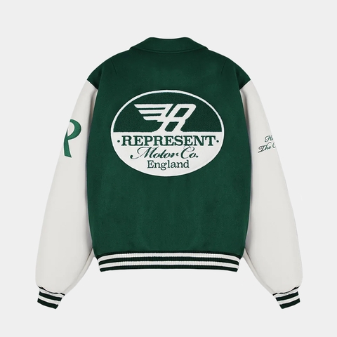 Represent Racing Team Varsity Jacket - 'Racing Green'