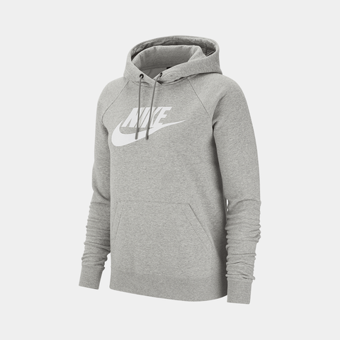 WMNS Nike Essential Hoodie - 'Dark Grey Heather/White'