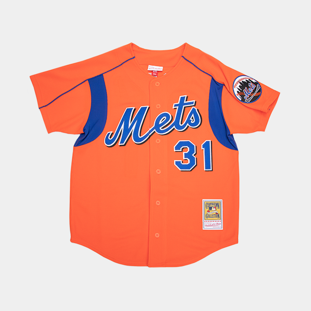 M&N New York Mets Jersey - 'Dark Orange' – Kicks Lounge