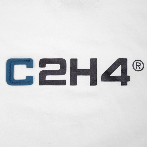 C2H4 Staff Uniform Logo Hoodie - 'Opal White'