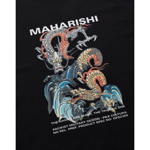 Maharishi Double Dragons Tee - 'Black'