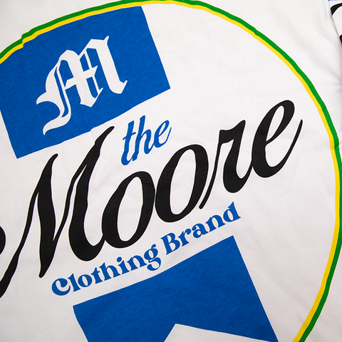 TMCB Moore L/S Tee - 'White/Blue'