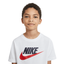 Kids Nike Tee - 'White/Obsidian'