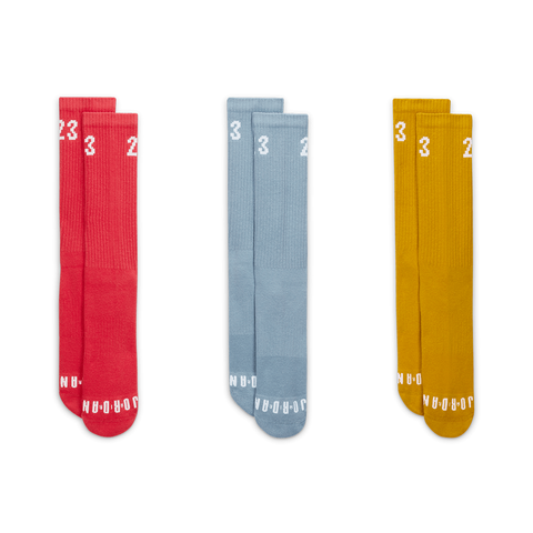 Air Jordan Essential Crew Socks (3-Pack) - 'Multi-Color'