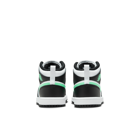 PS Air Jordan 1 Mid - 'White/Green Glow'