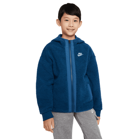 Kids Nike Club Zip Hoodie - 'Valerian Blue/Mint Foam'