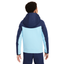 Kids Nike Tech Fleece Zip Hoodie - 'Midnight Navy/Aquarius Blue'