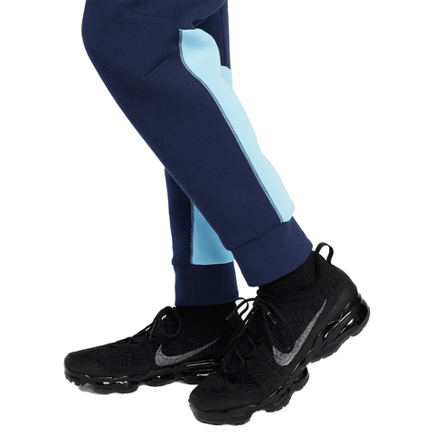 Kids Nike Tech Fleece Jogger - 'Midnight Navy/Quarius Blue'
