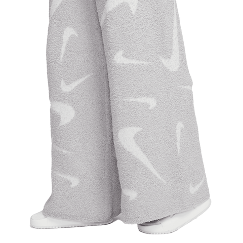 WMNS Nike High-Waisted Wide-Leg Knit Pant - 'Light Smoke Grey/Photon Dust'