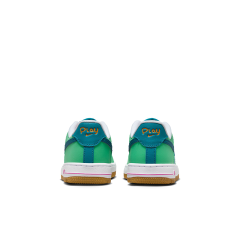 Nike Air Force 1 LV8 White/Green Abyss/Spring Green Toddler