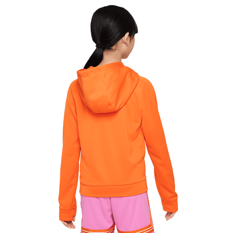 Kids Nike Hoodie - 'Safety Orange/White'
