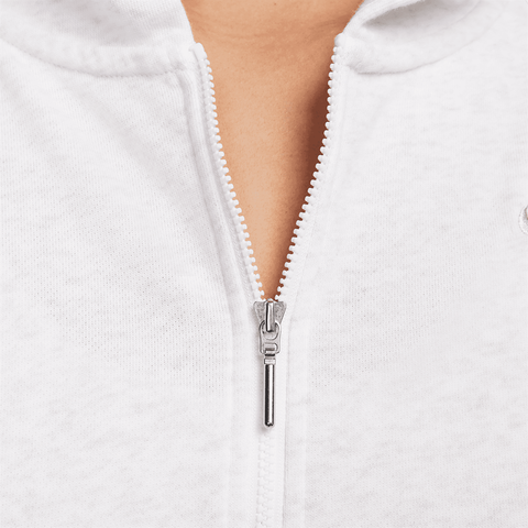 WMNS Nike Loose Zip French Terry Hoodie - 'Birch Heather/Light Orewood Brown'