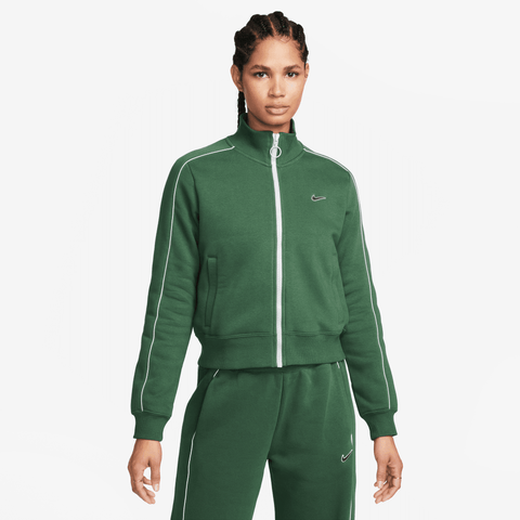 WMNS Nike Phoenix Fleece Street Track Jacket - 'Fir/Fir'