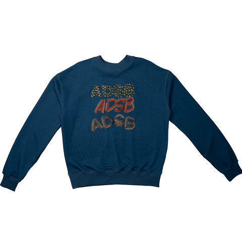 Andersson Bell Patch Logo Crew - 'Blue'