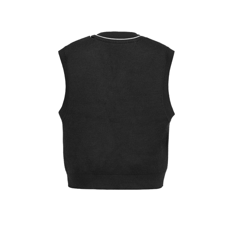 C2H4 Distressed Vest - 'Black'