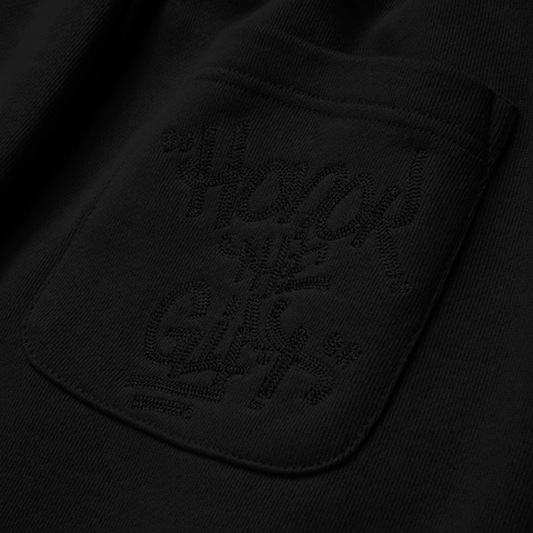 Honor Script Embroidered Sweatpant - 'Black'