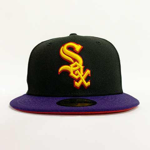 New Era 5950 Chicago White Sox Fitted Hat - 'Black/Purple'
