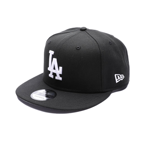 New Era Chain Stitch 19676 Los Angeles Dodgers Snapback Hat - 'Black'