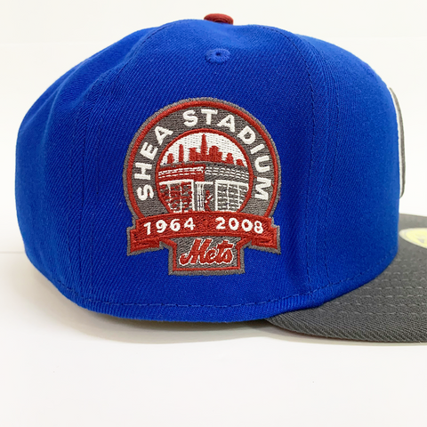 New Era 5950 New York Mets Fitted Hat - 'Blue/Dark Grey'