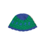 Kidsuper Running Man Crochet Hat - 'Green/Blue'