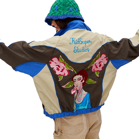 Kidsuper Brooklyn Botanics Track Jacket - 'Brown/Blue'