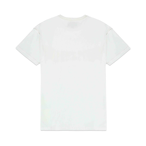 Purple Textured Inside Out Tee - 'Off White'