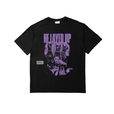 Students He Layed Up Tee - 'Black'