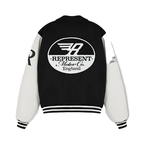 Represent Racing Team Varsity Jacket - 'Black' – Kicks Lounge