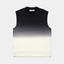 Taikan Fleece Vest - 'Dip Dye Black/Cream'
