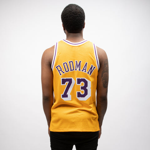 LA Lakers Dennis Rodman '98-99' Swingman Jersey – ShoeGrab