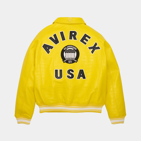 Avirex Limited Edition Croc Icon Jacket - 'Vibrant Yellow'