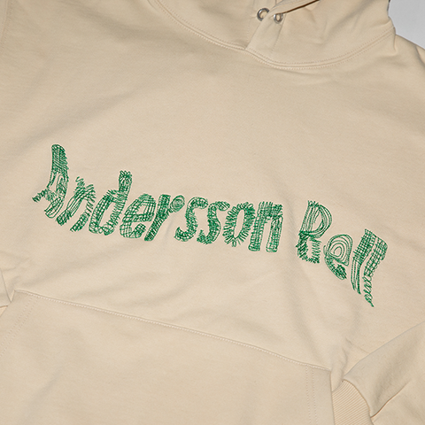 Andersson Bell Logo Embroidery Hoodie - 'Ivory'