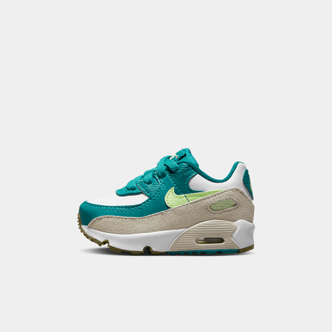 TD Nike Air Max 90 Leather - 'White/Barely Volt'