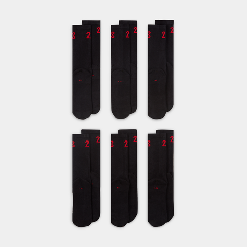 Air Jordan Essentials Sock - 'Black/University Red'