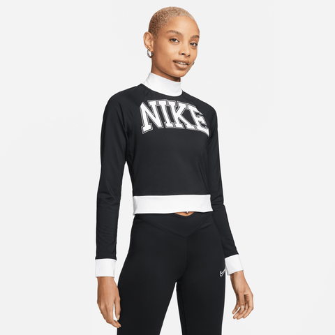 WMNS Team Nike L/S Tee - 'Black/White'