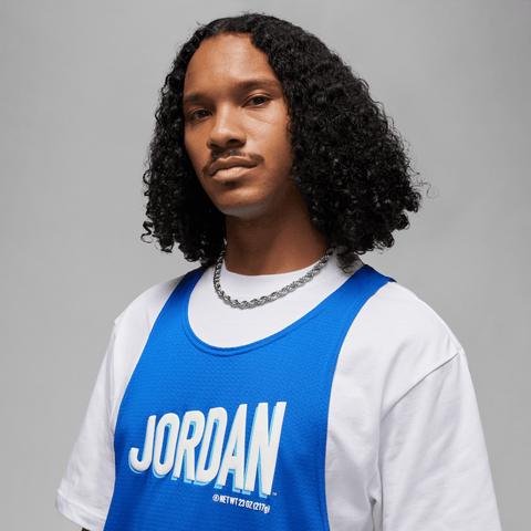 Air Jordan Men Flight MVP Shirt - 'White/Game Royal'