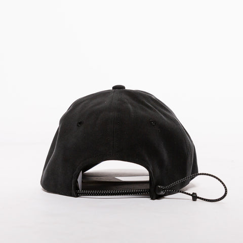 IISE 6 Panel Logo Strapback Hat - 'Black/White'