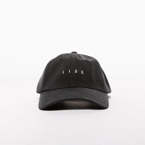 IISE 6 Panel Logo Strapback Hat - 'Black/White'
