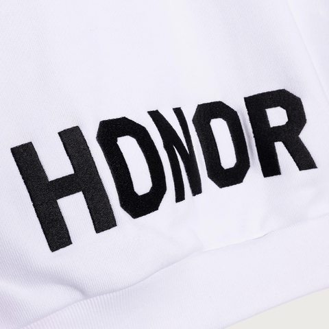Honor Mascot Henley Sweater - 'White'
