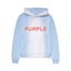 Purple French Terry Hoodie - 'Placid Blue'