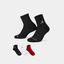 Air Jordan Everyday Max Quarter Sock - Black/White/Gym Red (3 Pairs)